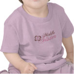 Pink Butterfly 2 Middle Sister Tshirt