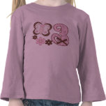 Pink Butterfly 3rd Birthday Shirts