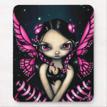 "Pink Butterfly Fairy" Mousepad