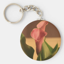 Pink Calla Keychain