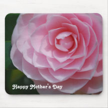 Pink Camellia Happy Mother's Day Mousepad