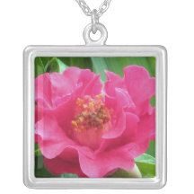 Pink Camellia Necklace