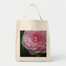 Pink Camellia Tote Bag