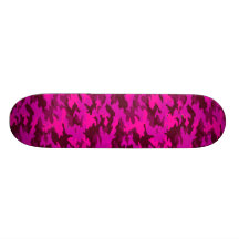 Pink Camo Skateboard