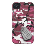 Pink Camo w/ Dog Tags Case-Mate iPhone 4 Case