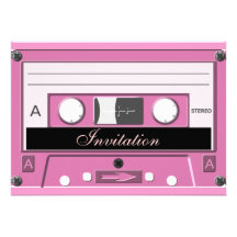 Pink Cassette_ Custom Announcements