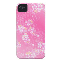 Pink Cherry Blossom iPhone 4 Cover