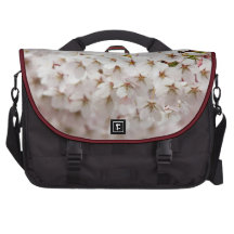 Pink Cherry Blossom Laptop Commuter Bag