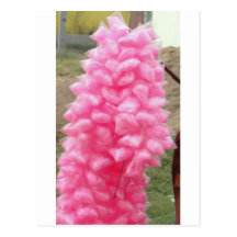 PINK COTTON CANDY POST CARD