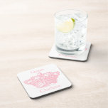 Pink Crown Beverage Coasters