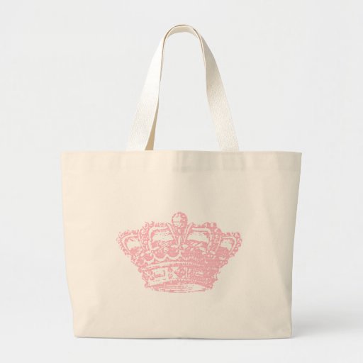 Pink Crown Tote Bag