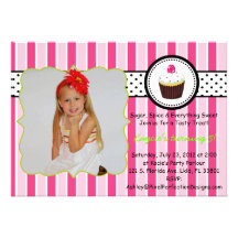 Pink Cupcake Invite