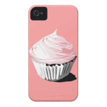 Pink cupcake iphone4/4S case Case-Mate iPhone 4 Cases