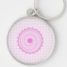 Pink Cupcake. Keychain