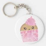 Pink Cupcake Keychain