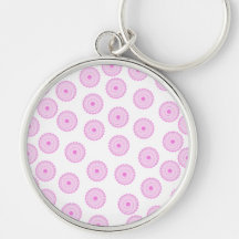 Pink Cupcake Pattern. Key Chains