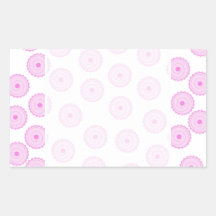 Pink Cupcake Pattern. Rectangle Stickers