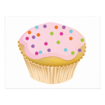 Pink Cupcake Postcards