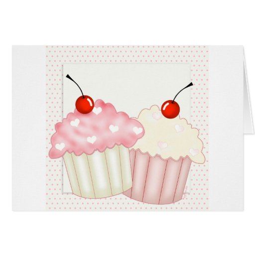 Pink Cupcakes Card