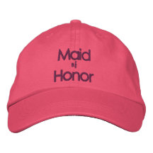 Pink & Currant Maid of Honour Wedding Cap Embroidered Hat