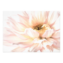 Pink Dahlia Flower - Dahlias Customized Template Personalized Invites