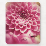 pink dahlia mousepad