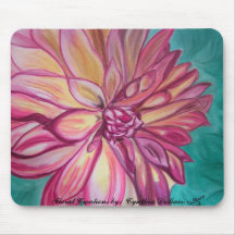 Pink Dahlia Mousepads