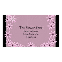 Pink Daisies Business Cards