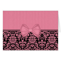 Pink Damask (18) Cards