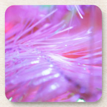 Pink decorations beverage coaster