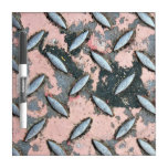 Pink Diamond Plate Metal dry erase boards