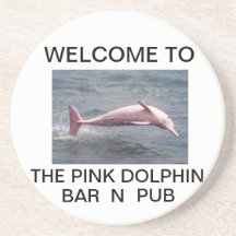 PINK DOLPHIN BAR N PUB DRINK COASTER