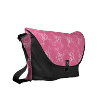 Pink Doodle Punk Rock Skull Pattern Commuter Bags