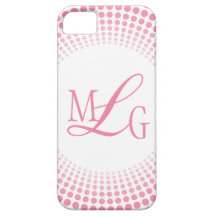 Pink Dots Monogram Case