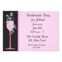 Pink Drink Party Invitation
