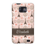 Pink Eiffel Tower Samsung Galaxy S Case Cover