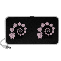 Pink elephant spiral. notebook speaker