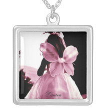 Pink Fairy Silver Necklace