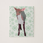 Pink Fawn Art Puzzle puzzles