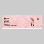 Pink Fawn & Bronze Butterfly  Business Cards business cards