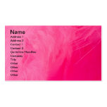 Pink feather business cards