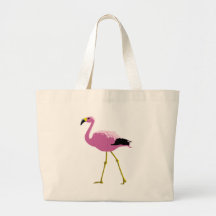 Pink Flamingo Canvas Bag