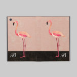 Pink Flamingo Monogram  iPad Case powis icase