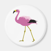 Pink Flamingo Refrigerator Magnet