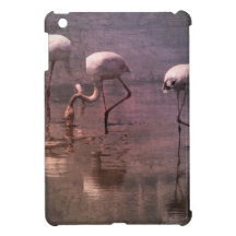 Pink Flamingo Sunrise Image iPad Mini Cases
