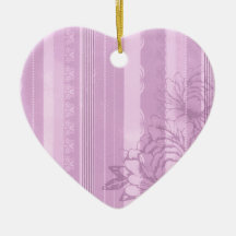 Pink Flora Christmas Ornament