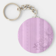 Pink Flora Key Chains