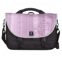Pink Flora Laptop Computer Bag