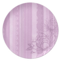 Pink Flora Party Plates