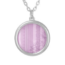 Pink Flora Personalized Necklace